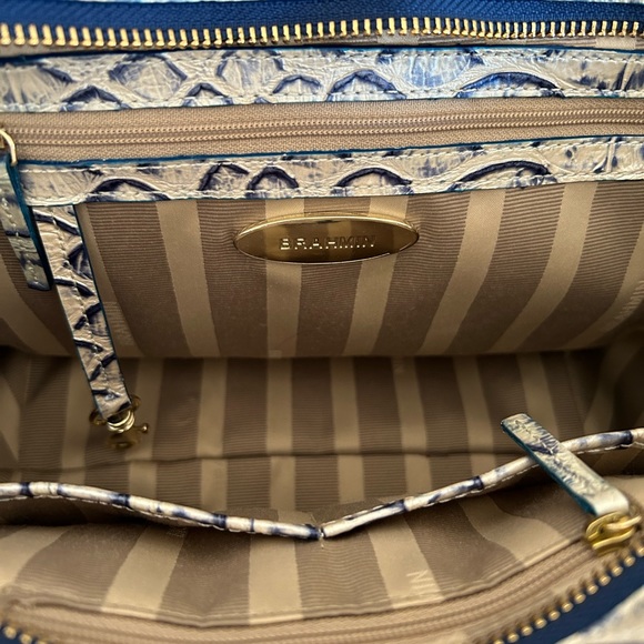 Brahmin Arden Satchell Pamilla Leather Satchel - Steel - Picture 7 of 10